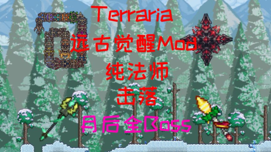 【Terraria】远古觉醒Mod 纯法师击落月后全Boss